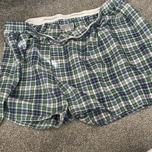 Fruit of the Loom Green and Blue Checkered Boxers
